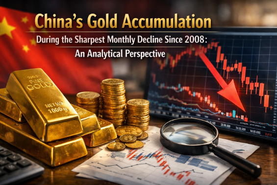 中国在自2008年以来最剧烈月度下跌期间持续增持黄金：分析视角